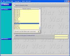 Wcr2 écran paramètres, menu à gauche